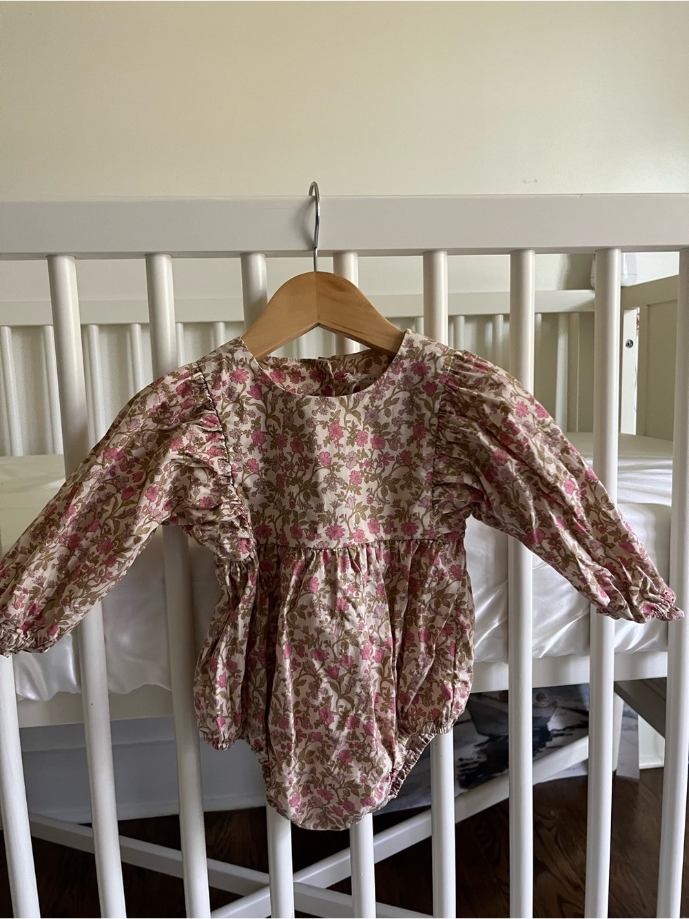 Noralee Luna Romper - Wildflowers Floral Long-Sleeve in Pink